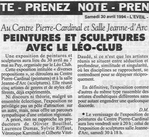 1994 - Quelquechose de très animal